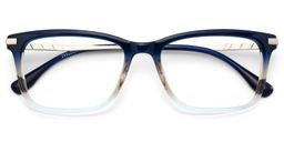 Zane Blue Rectangle Glasses1