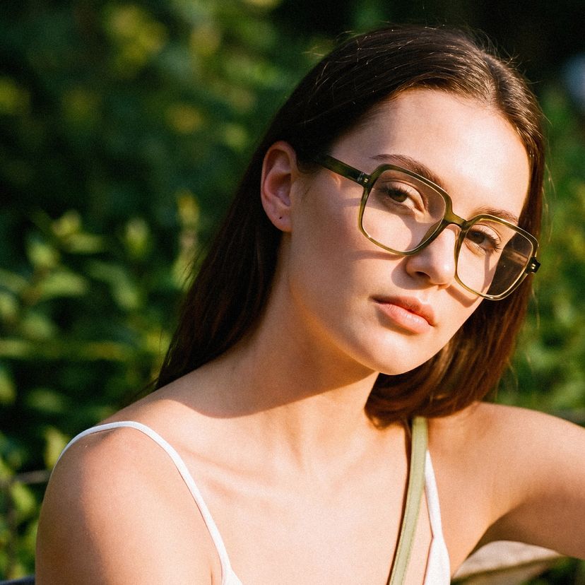 Ember Green Square Glasses