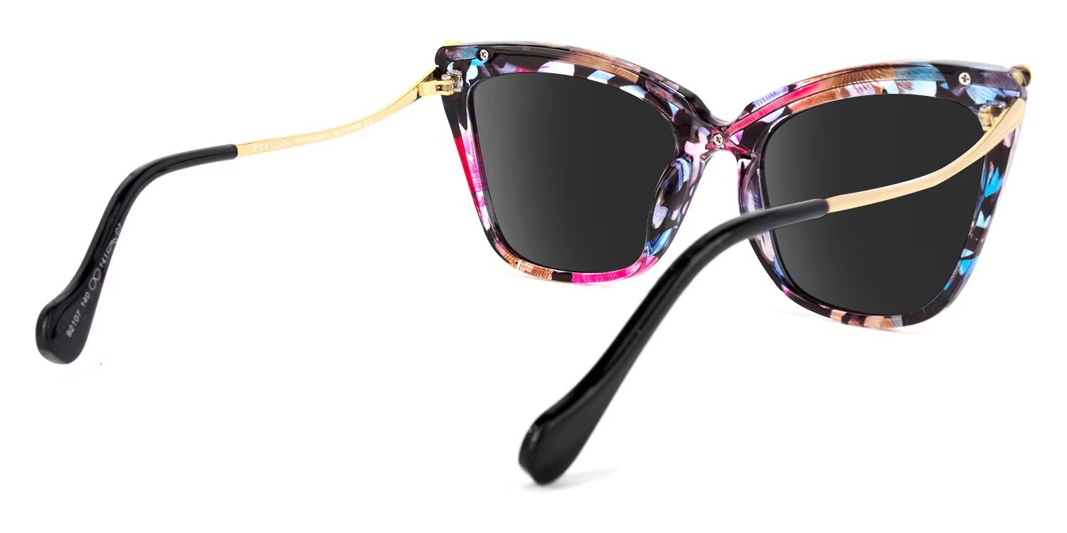Winston Mixed Floral Butterfly Frame Sunglasses | ZEELOOL UK3