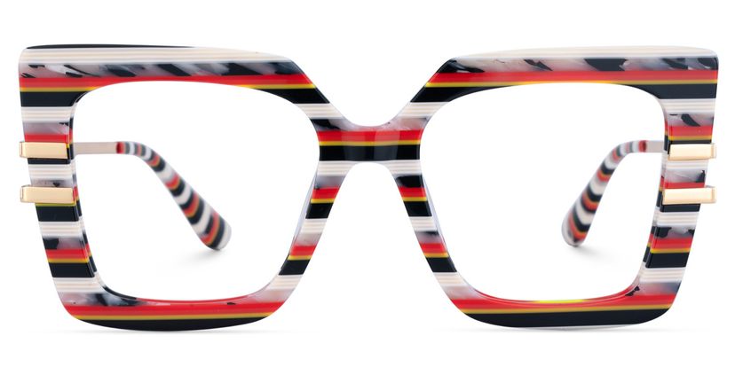 Poutine Multicolor Square Glasses