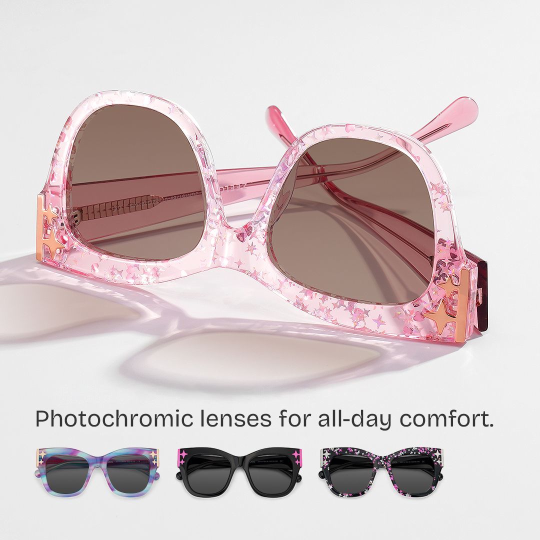Minfia Square Sunglasses with Acetate Pink Frames | ZEELOOL CA0