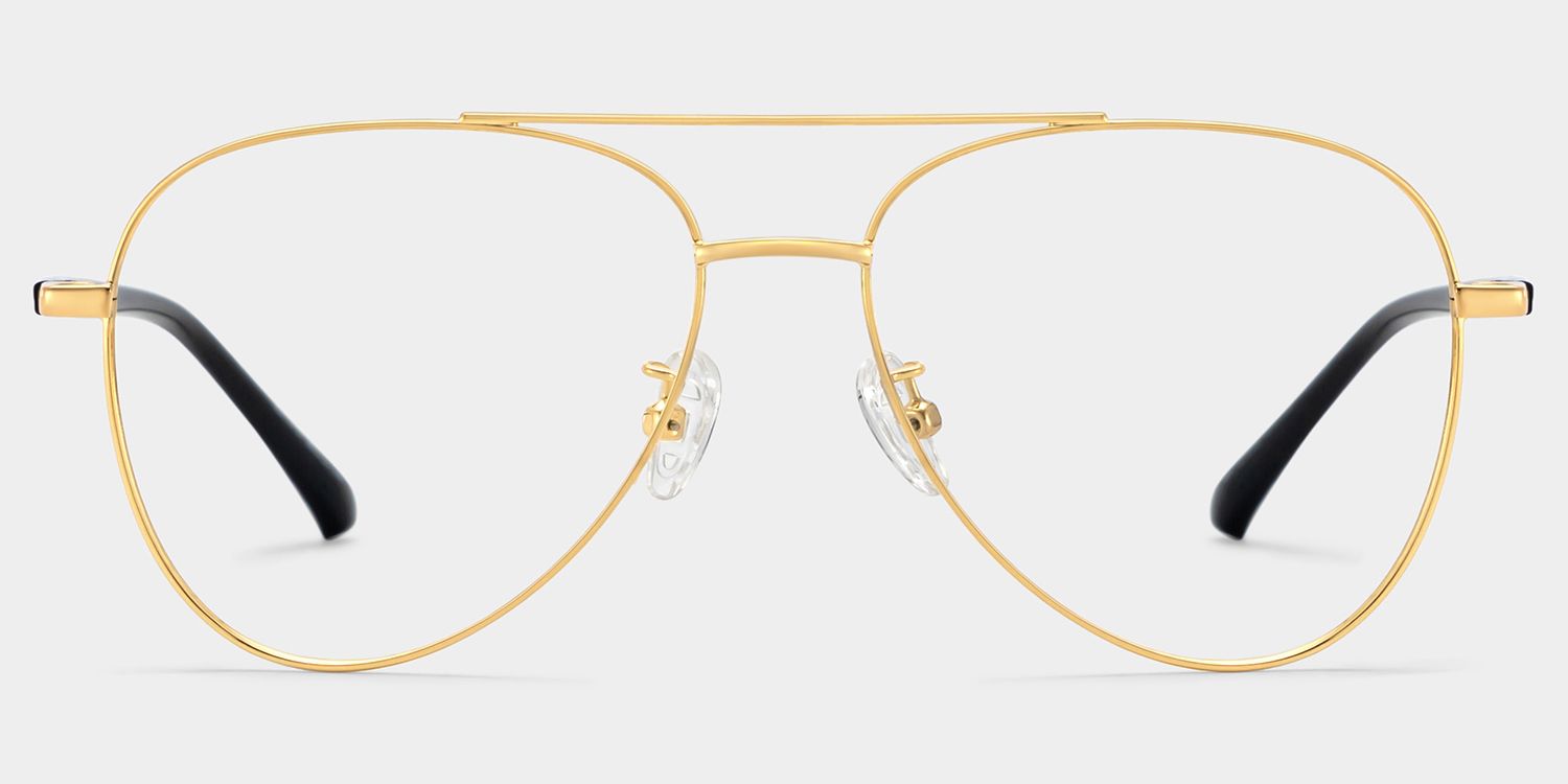 Paige Aviator Gold Glasses | ZEELOOL UK0