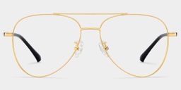 Paige Gold Aviator Glasses0