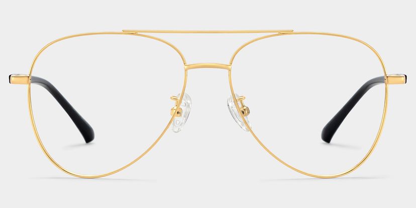 Paige Gold Aviator Glasses