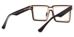 Milian Brown Square Glasses3