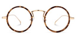 Alisa Round Tortoise Glasses0