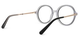 Tionna Round Gray Glasses3