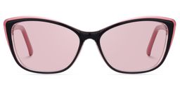 Fidelia Cat Eye Black Sunglasses0