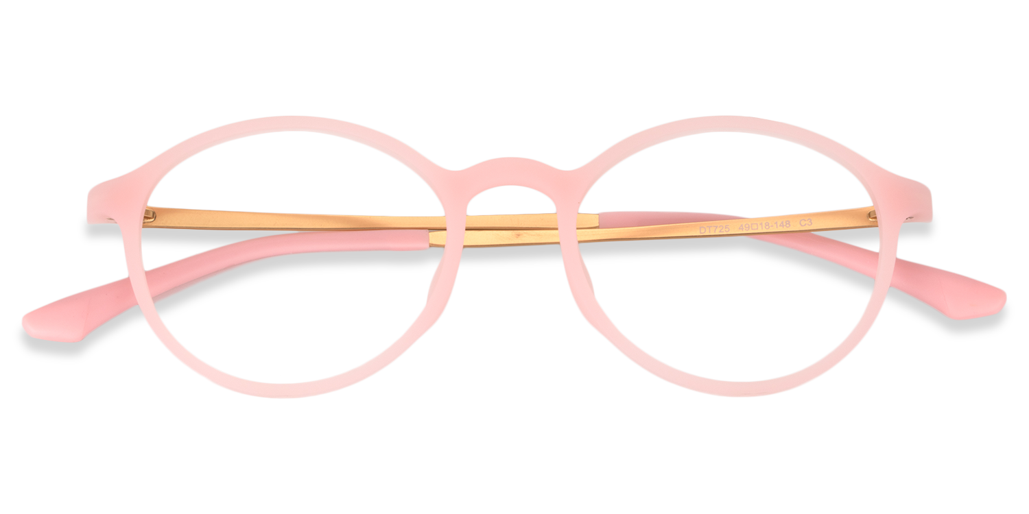 Round Pink Glasses | Zeelool Glasses1