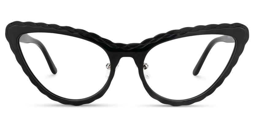 Denny Cat Eye Black Glasses