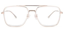 Nayeli Aviator Clear Glasses0