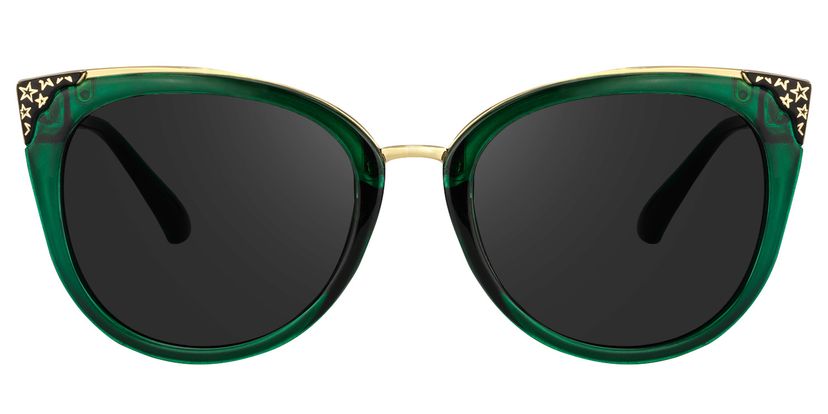 Dalton Cat Eye Dark Green Sunglasses