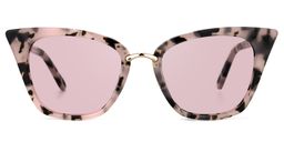 Martha Cat Eye Pink Floral Glasses9