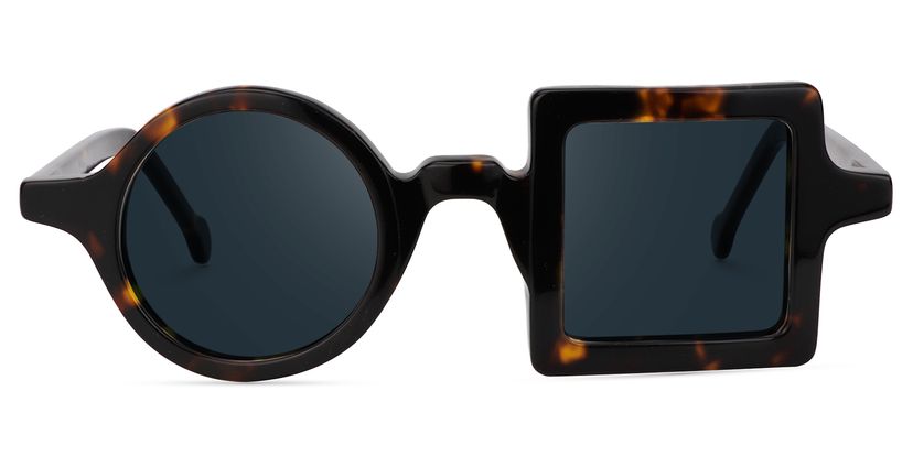 Paola Asymmetric Tortoise Sunglasses
