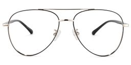 Paige Aviator Black-Silver Glasses0