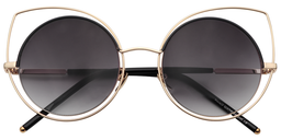 Wendy Cateye Gold Sunglasses1