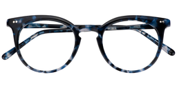Kermit Round Blue-Black Glasses1