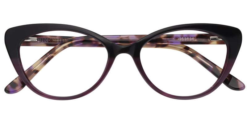 Cateye Purple Glasses | Zeelool Eyeglass Frames1