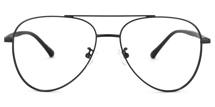 Paige Aviator Black Glasses