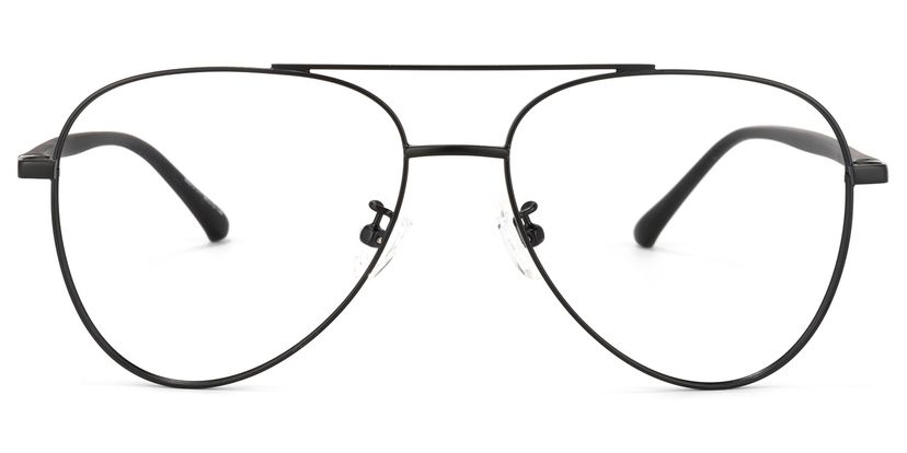 Paige Aviator Black Glasses