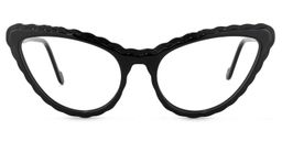 Presley Cateye Black Glasses0