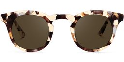 Abigail Round Light Tortoise Sunglasses0