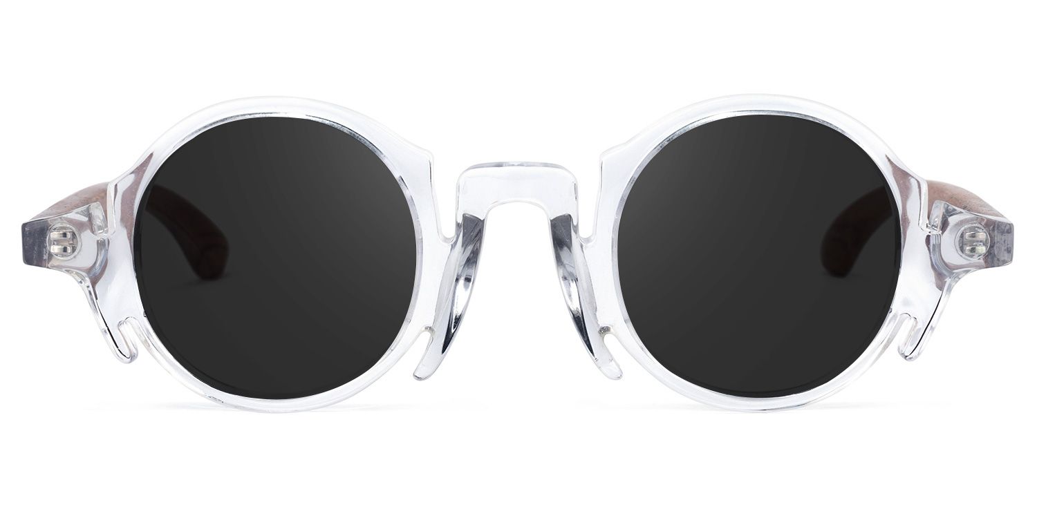 Charlie Clear Frame Sunglasses with Round Style | ZEELOOL UK0