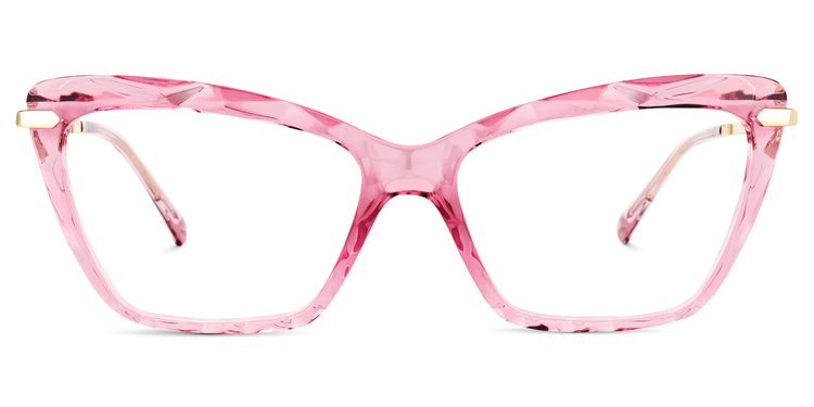 Juliet Pink Rectangle Glasses