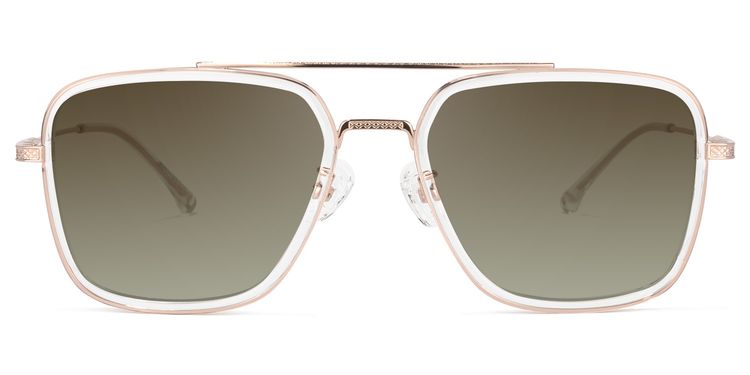 Nayeli Aviator Clear Sunglasses