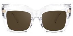 Alberta Cat Eye Clear Glasses6