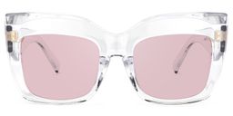 Alberta Cat Eye Clear Glasses9