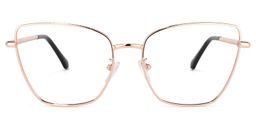 Qasim Cateye Rose-Gold Glasses2
