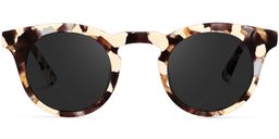 Abigail Round Light Tortoise Sunglasses0