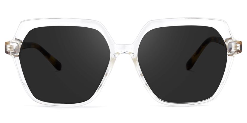 Norah Geometric Clear Sunglasses