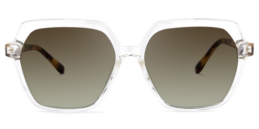 Norah Geometric Clear Sunglasses