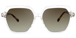 Norah Geometric Clear Glasses9