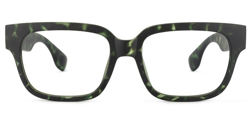 Colin Rectangle Green-Floral Glasses