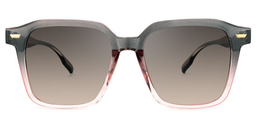 Ruby Square Gray-Pink Sunglasses