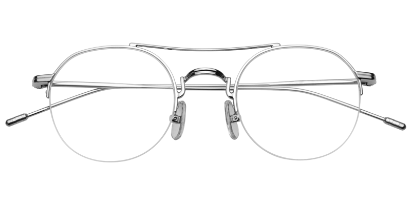 Aviator Silver Glasses | Zeelool Eywear Online1