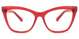 Raegan Cateye Red Glasses0