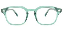 Selena Square Light-Green Glasses0