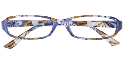 Pennie Rectangle Blue Reading Glasses1