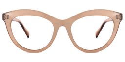 Fairy Cateye Beige Glasses0