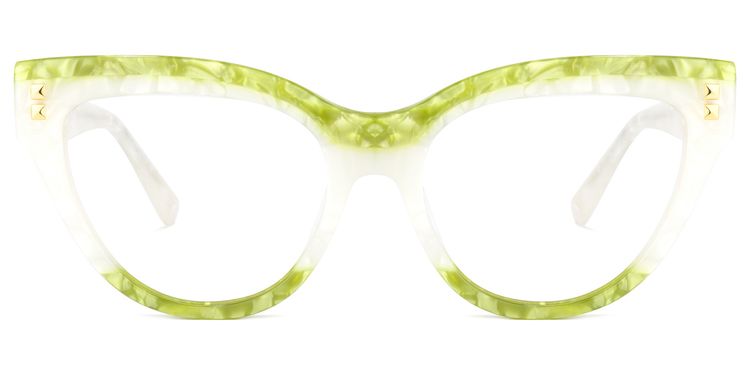 Cascata Cateye Green Glasses