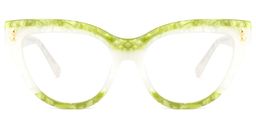 Cascata Cateye Green Glasses0