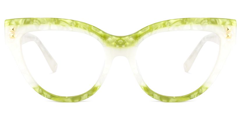 Cascata Cateye Green Glasses