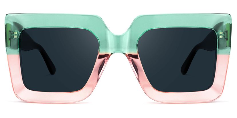 Brandon Square Green-Pink Sunglasses