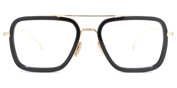 Gifford Black-Gold Aviator Glasses