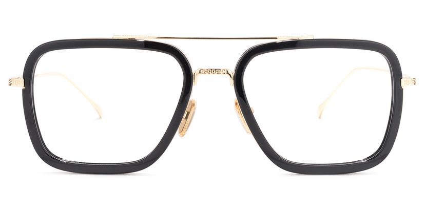 Gifford Black-Gold Aviator Glasses