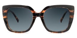 Brenda Square Tortoise Sunglasses0